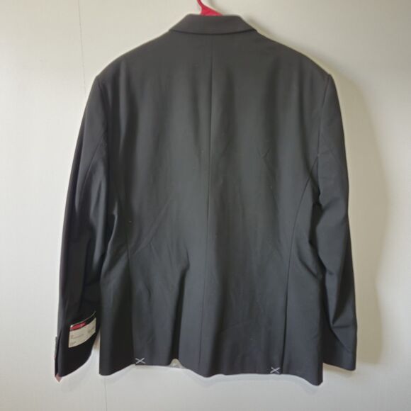 J Ferrar Black Super Slim Fit Blazer 46R NWT Stretch 2 Button Suit Jacket - Picture 6 of 16